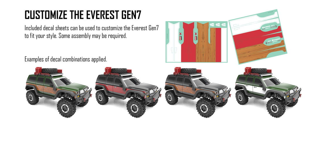 Redcat Racing Everest Gen7 Pro Body Stickers