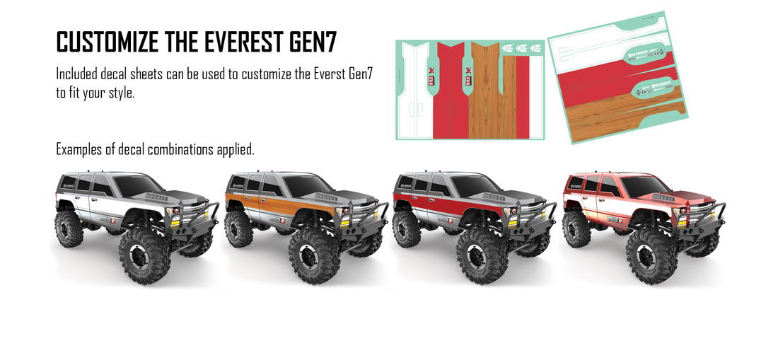 Redcat Racing Everest Gen7 Sport Body Stickers